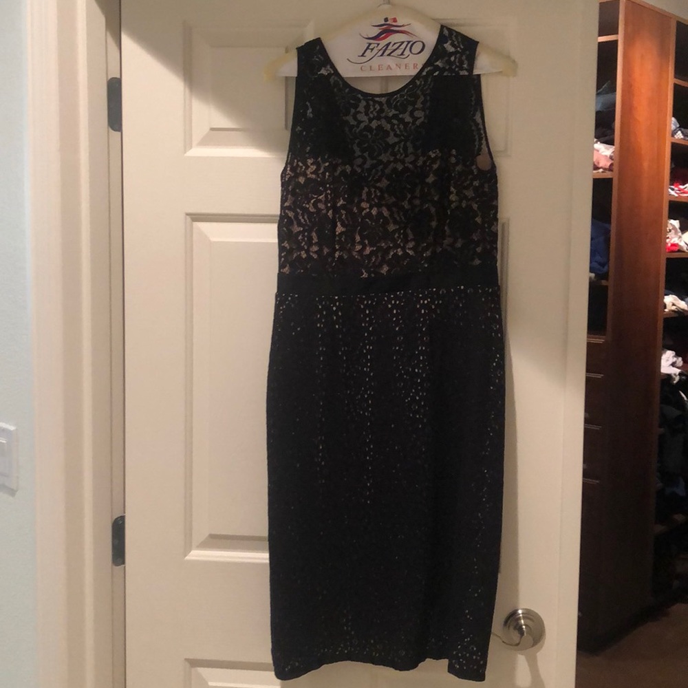 Bcbg Mini black lace cocktail dress